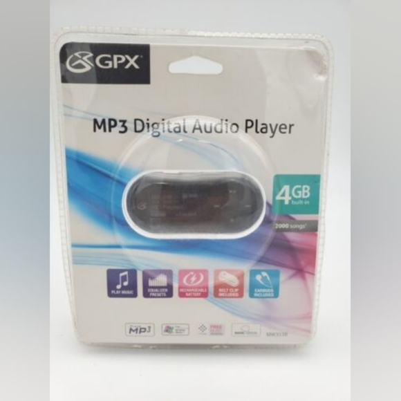 GPX MW353B Digital Audio Player W Display 4 GB - Picture 2 of 10